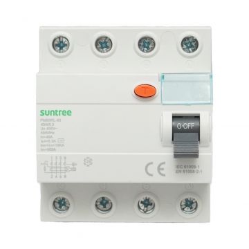 Intrerupator automata diferential 4P 40A 30mA 6kA, tip AC , Cod: DISMB63, Brand: SUNTREE