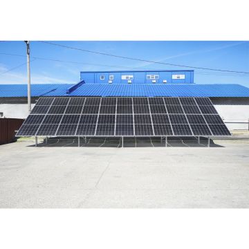 Sistem complet montare, structura panouri solare fotovoltaice la sol-ciment 10KW, Cod: DISLC45, Brand: BRECKNER GERMANY