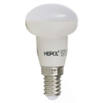 Bec LED R39 4W Hepol, E14, reflector, lumina calda