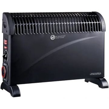 Convector 3 Trepte Putere 750W-1250W-2000W 45dB 220-240V Negru