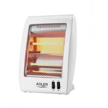 Radiator Electric AD 7709 Halogen 2 Trepte de Putere 400/800W Alb