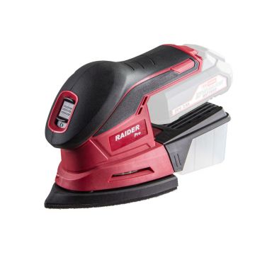 Slefuitor multifunctional R20 Raider RDP-SMSA20 Solo, 20 V, triunghiular, prindere Velcro, colector praf, 11000 rpm, 148 x 101 mm