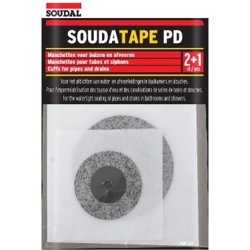 Banda de etansare tevi Soudal PD, monoadeziva, diametru 15 cm