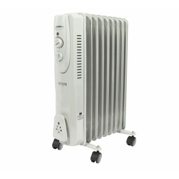 Calorifer electric cu ulei BOHM, 800-2000W, 3 trepte putere, 8 elementi, termostat