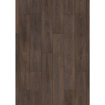 Parchet laminat 10 mm Kronospan Atlantic K479 Espresso Carpenter Oak, nuanta medie, clasa de trafic 33, twin click + si 1click2go pure +, 1288 x 195 mm