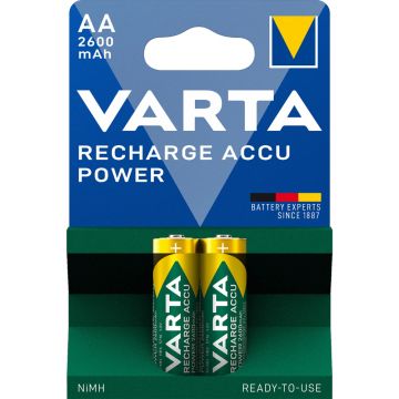 Acumulatori AA Varta Accu Power, NiMh 2600 mAh, blister 2 bucati