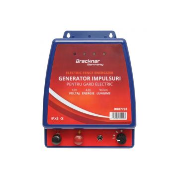 Aparat generator de impulsuri 4.8 Joule pentru gard electric 12V/220V, Cod: BK87793,