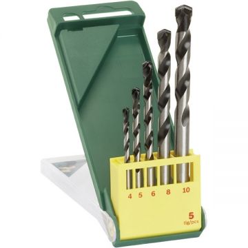 Bosch 2607019444 - Set burghie de zidarie 4-10 mm tija cilindrica 5 bucati