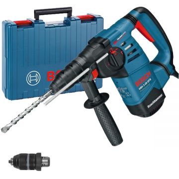 Bosch GBH 3-28 DFR - Rotopercutor SDS-Plus 800 W 3.1 J mandrina interschimbabila valiza plastic