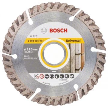 Bosch Standard for Universal - Disc diamantat de taiere segmentat 115x22.2x1.6 mm taiere uscata