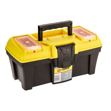 Cutie pentru scule si unelte Topex 12, 2 organizatoare,  29 x 14 x 15 cm