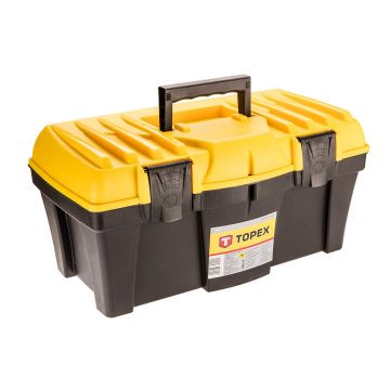 Cutie pentru scule si unelte Topex 18, 2 organizatoare, 44 x 22 x 22 cm