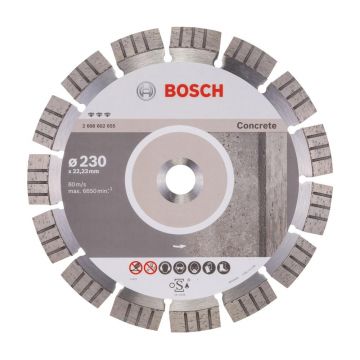 Disc diamantat segmentat debitare beton Bosch, 230 x 22.23 x 2.4 mm