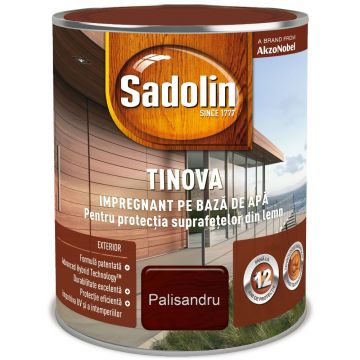 Impregnant pe baza de apa, Sadolin Tinova, pentru lemn, palisandru, 2,5 l