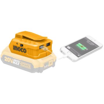 Incarcator USB 20V Adaptor pentru Acumulator INGCO CUCLI2001