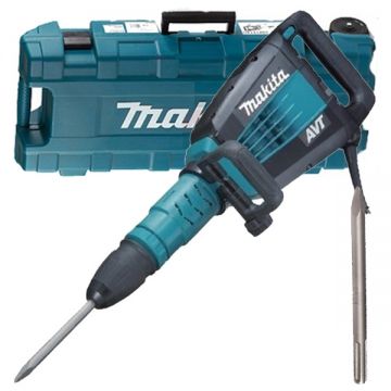 Makita HM1214C - Demolator SDS-Max 1510 W 25.7 J turatie reglabila sistem antivibratii led service turatie constanta pornire lina valiza speciala accesorii