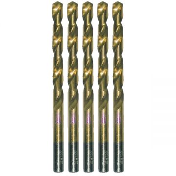 Makita P-61298-5 - Set burghie metal HSS-TIN 9 mm tija cilindrica 5 bucati