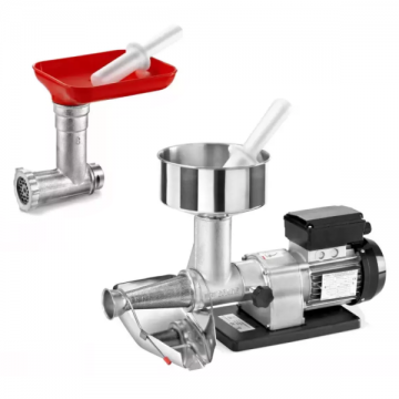 Pachet Storcator Rosii Electric din Inox Nr 3, Tre Spade - Italia + Accesoriu pentru Tocat Carne