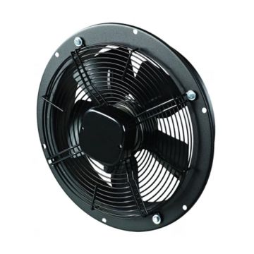 Ventilator axial Vents OVK, de perete, 80 W, negru, diametru 250 mm, 13.5 x 34 cm