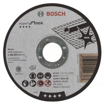 Bosch Expert for Inox - Disc taiere inox 115x22.2x1.6 mm 1 buc