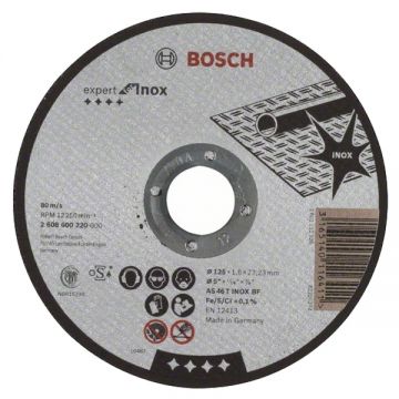 Bosch Expert for Inox - Disc taiere inox 125x22.2x1.6 mm 1 buc