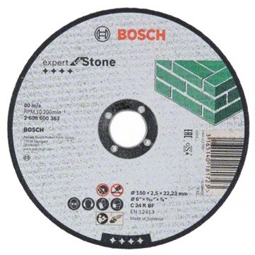 Bosch Expert for Stone - Disc taiere piatra 150x22.2x2.5 mm 1 buc