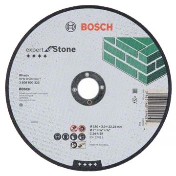 Bosch Expert for Stone - Disc taiere piatra 180x22.2x3 mm 1 buc