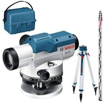 Bosch GOL 32G + BT160 + GR500 - Nivela optica 120 m 32X +/-15 grade trepied mira valiza plastic