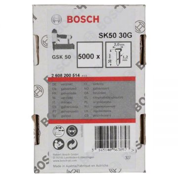 Bosch SK50 30G - Cuie masini pneumatice cap inecat - grade 30 mm GSK 50 5000 buc