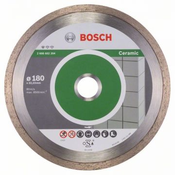 Bosch Standard for Ceramic - Disc diamantat de taiere continuu 180x22.2x1.6 mm taiere uscata