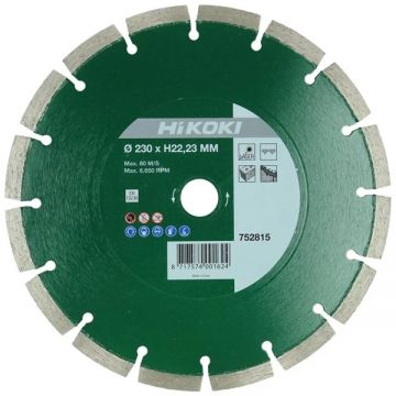 HiKOKI 752815 - Disc diamantat de taiere segmentat 230x22.2x- mm taiere uscata