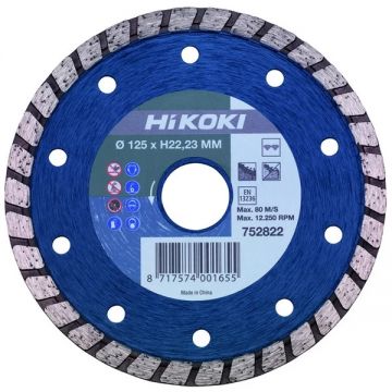 HiKOKI 752822 - Disc diamantat de taiere continuu 125x22.2x- mm taiere uscata