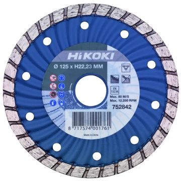 HiKOKI 752842 - Disc diamantat de taiere continuu 125x22.2x- mm taiere uscata