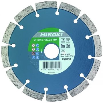 HiKOKI 752853 - Disc diamantat de taiere segmentat 150x22.2x- mm taiere uscata