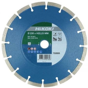 HiKOKI 752855 - Disc diamantat de taiere segmentat 230x22.2x- mm taiere uscata