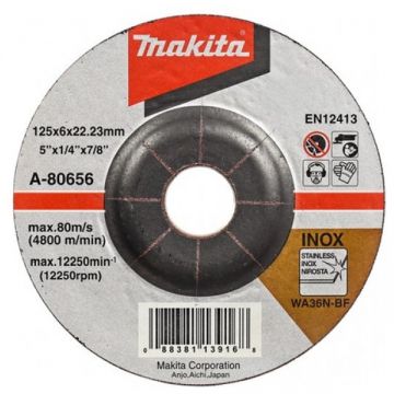 Makita A-80874 - Disc polizare inox 125x22.2x6 mm