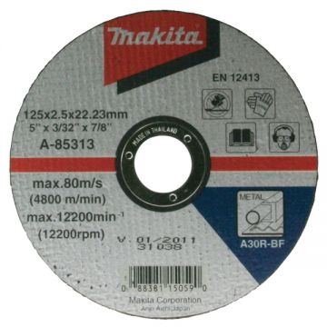 Makita A-85313 - Disc taiere metal 125x22.2x2.5 mm 1 buc