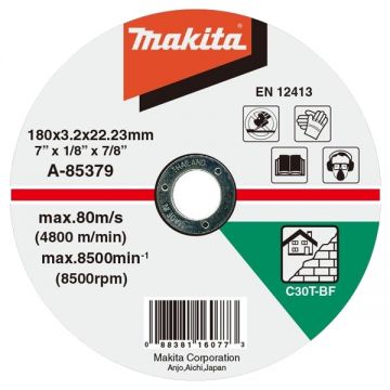 Makita A-85379 - Disc taiere piatra 180x22.2x3 mm 1 buc