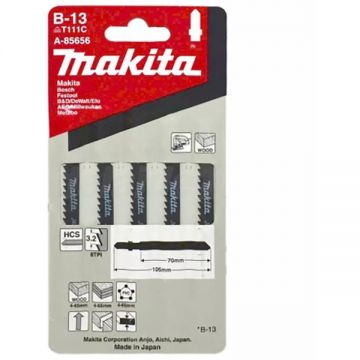 Makita B-13 - Set panze fierastrau pendular tija cu un prag de prindere (T) 80 mm lemn taiere dreapta grosiera 5 bucati