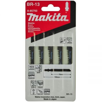 Makita BR13 - Set panze fierastrau pendular tija cu un prag de prindere (T) 64 mm lemn taiere dreapta grosiera 5 bucati