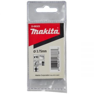 Makita D-06323 - Set burghie metal HSS 3.75 mm tija cilindrica 10 bucati