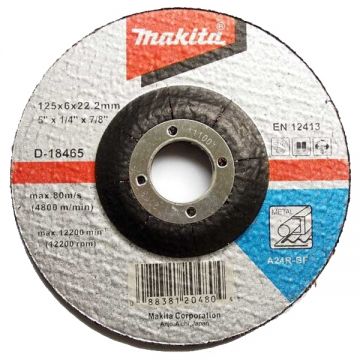 Makita D-18465 - Disc polizare metal 125x22.2x6 mm