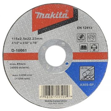 Makita D-18661 - Disc taiere metal 115x22.2x2.5 mm 1 buc