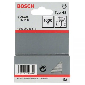 Bosch 1609200393 - Set cuie cap inecat - grade 14 mm PTK 14 1000 bucati