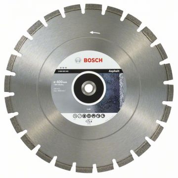 Bosch Best for Asphalt - Disc diamantat de taiere segmentat 400x25.4/20x3.2 mm taiere umeda si uscata