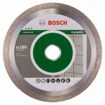 Bosch Best for Ceramic - Disc diamantat de taiere continuu 180x25.4x2.2 mm taiere umeda si uscata