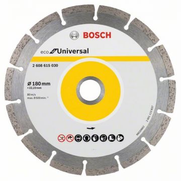 Bosch ECO for Universal - Disc diamantat de taiere segmentat 180x22.2x2.2 mm taiere uscata