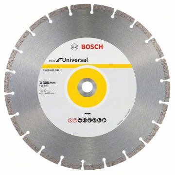 Bosch ECO for Universal - Disc diamantat de taiere segmentat 300x20x3.2 mm taiere uscata