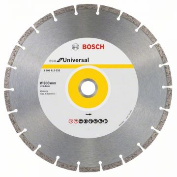 Bosch ECO for Universal - Disc diamantat de taiere segmentat 300x25.4x3.2 mm taiere uscata