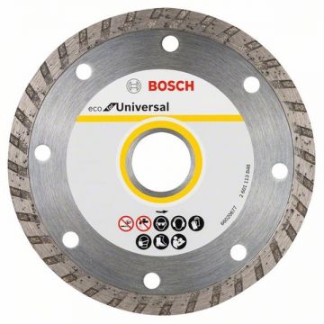 Bosch ECO for Universal - Set discuri diamantate de taiere continuu 125x22.2x2.4 mm taiere uscata 10 bucati